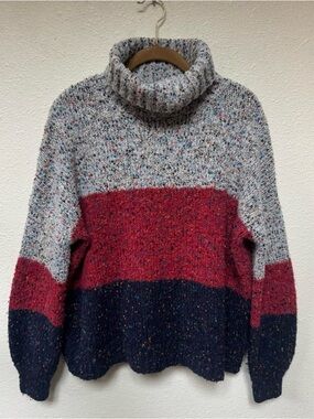 Flex chunky cozy color block sweater